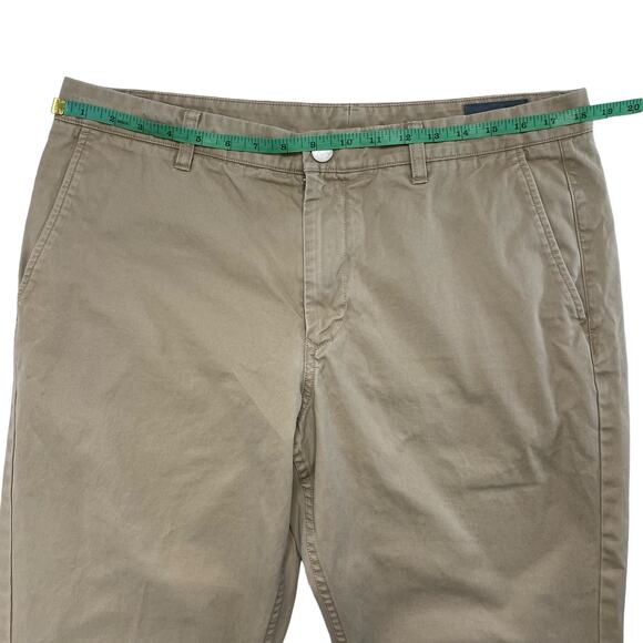 BONOBOS Washed Chinos Straight Leg Pants in True Khaki Size 35x32 Work #11598 - Picture 6 of 8
